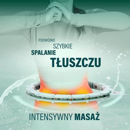 Hula-Hop z obciążnikiem i magnesem + licznik HHM14 HMS zielone