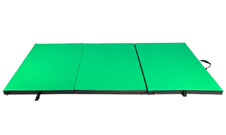 Materac gimnastyczny składany UNDERFIT 195 x 100 x 5 cm miękki zielony